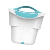 strucketthestrainerbucket clean laundry bucket strainer Sticker