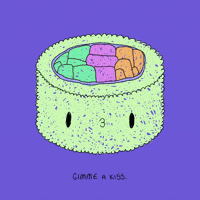Sushi Roll Love GIF