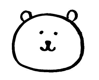 face bear Sticker by nagano