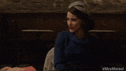just read please rachel brosnahan GIF by The Marvelous Mrs. Maisel