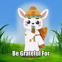 Gratitude Simplicity GIF by Llamaozi