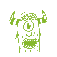 space monster Sticker by Agentur triebwerk