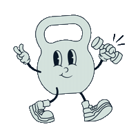 goyard_fit fitness weight kettlebell goyard Sticker