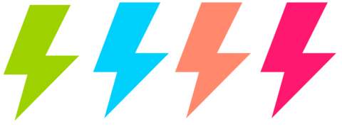 Poder Lightning Bolt Sticker by Criar Filtros para Stories