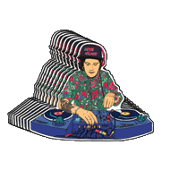 Dj Swirl Sticker by Gifes Con Ensalada