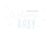 babynestdesigns baby welcome babies newborn Sticker