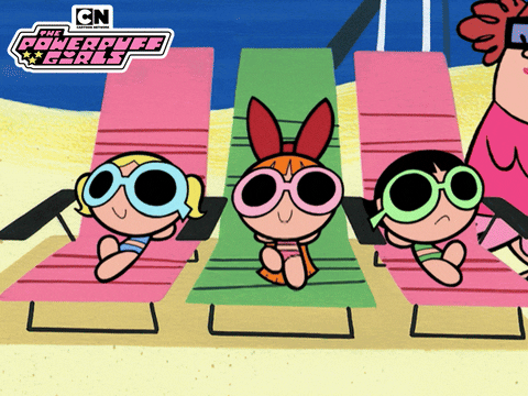 Relaxing Powerpuff Girls GIF by Cartoon Network