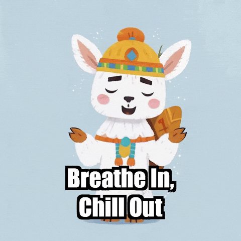 Chill Out Yoga GIF by Llamaozi