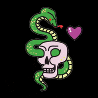Cinthiecitas heart skull corazon tattoo GIF