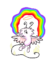 KerBop celebrate rainbow fire gay Sticker
