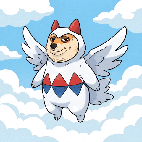 Flying Shiba Inu GIF by Doge Pound