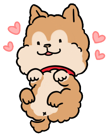 Dog Love Sticker by Ai and Aiko