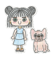 Dog Blinking Sticker