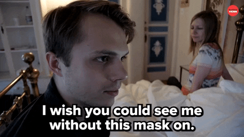 Mask Creep GIF by BuzzFeed