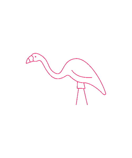 Flamingo Fth Sticker by Wisconsin Foundation and Alumni Association