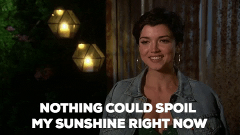 season 22 nothing could spoil my sunshine right now GIF by The Bachelor