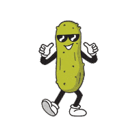 Happy Pickle Sticker by Tourism Kamloops