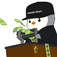 Federal Reserve Money Sticker by Pudgy Penguins