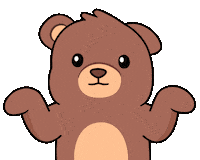 I Dont Care Whatever Sticker by BEARISH