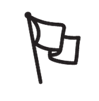 Flag Sticker by Twelve One Design