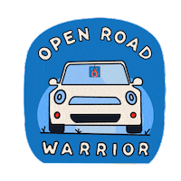 motel6 retro car vacation nostalgia Sticker