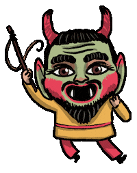 Demon Dimonis Sticker