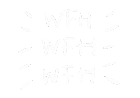 Work From Home Sticker