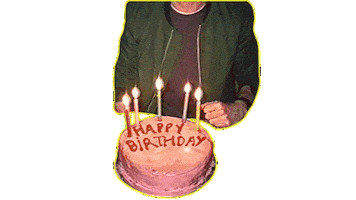 happy birthday cake Sticker by Bastille Dan