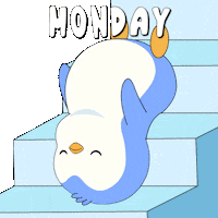 Tired Monday Morning Sticker by Pudgy Penguins