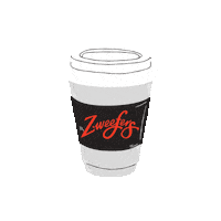 Zweefers coffee latte takeaway wollongong Sticker