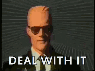 Max Headroom Deal With It GIF