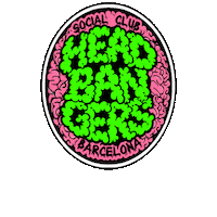 headbangerbcn barcelona cannabis cbd thc Sticker