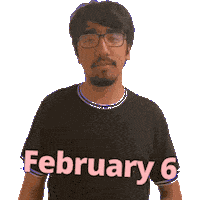February 6 Sticker