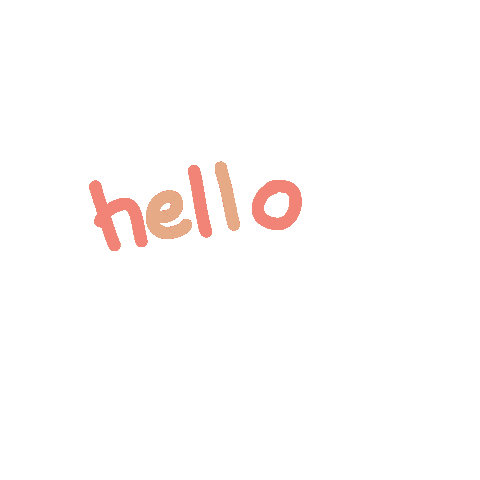 PeachPandaStudio hello pink hi doodle Sticker
