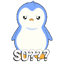 Who Cares So What Sticker by Pudgy Penguins