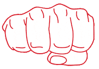 skinstories_de cool tattoo ink fist Sticker