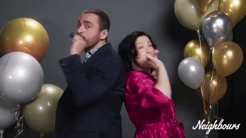 Party Celebration GIF by Neighbours (Official TV Show account)