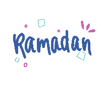gitarin new pink blue ramadhan Sticker