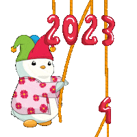 New Year Penguin Sticker by Pudgy Penguins