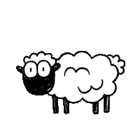 Sheep Yell Sticker by T. L. McBeth