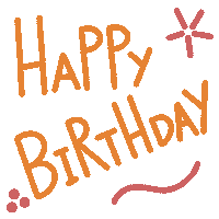 Greeting Happy Birthday Sticker