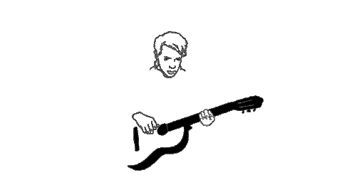 September Guitarist Sticker by Los Campesinos!