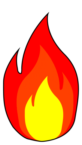 bklvdz giphyupload cartoon sticker fire Sticker