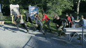 cbs running the amazing race GIF