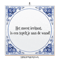 Nl Wand Sticker by Tegelspreuken.nl