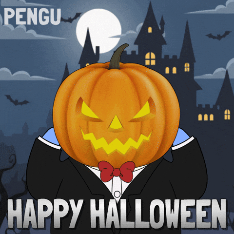 Trick Or Treat Halloween GIF by Pudgy Penguins