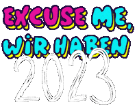 Excited Excuse Me Sticker