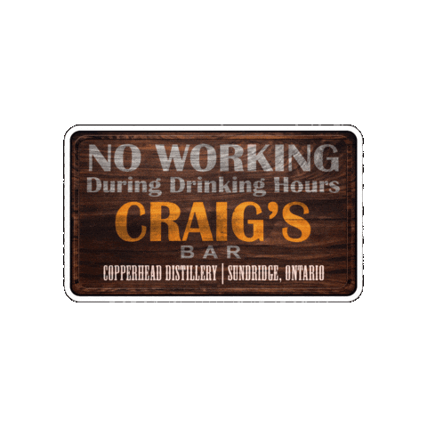 North Bay Drinking Sticker by CopperheadDistillery