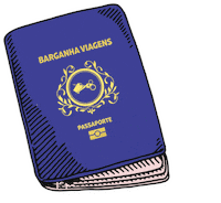 Passaporte Sticker by Barganha Viagens
