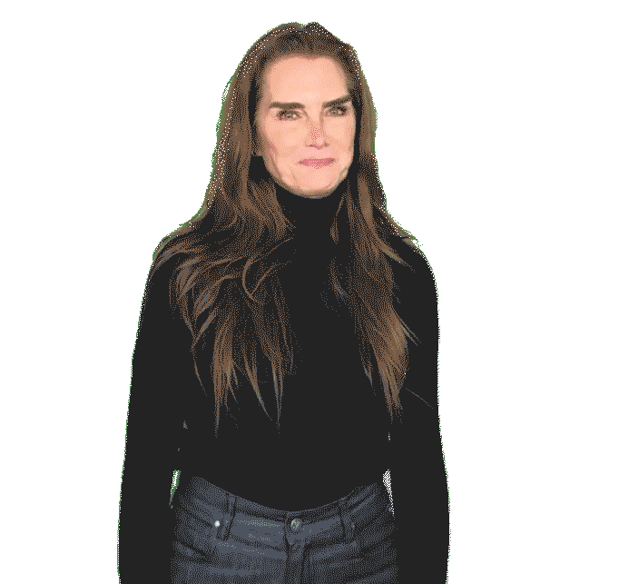 Confused Who Knows Sticker by Brooke Shields